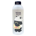 1000ml Cute Panda Bear Bottle Plastic Transparent Frosted Cartoon Waterbottle.