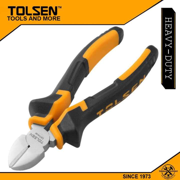 TOLSEN%206"%20Diagonal%20Cutting%20Pliers,%206%20inch,%20160mm%20TPR%20Handle%20Model:%2010003%20-%20Image%206
