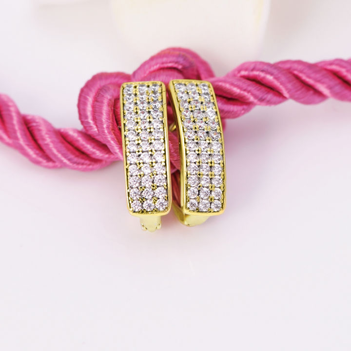 Huitan%20Paved%20CZ%20Hoop%20Earrings%20for%20Women%20Gold%20Color%20Simple%20Stylish%20Girls%20Ear%20Accessories%20Daily%20Wear%20Modern%20Fashion%20Jewelry%20-%20Image%205