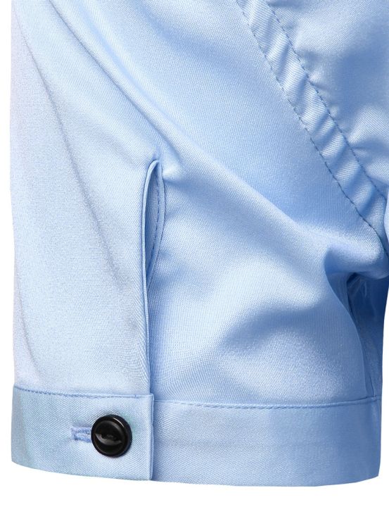 White%20Mens%20Bamboo%20Fiber%20Dress%20Shirts%20Short%20Sleeve%20Casual%20Button%20Down%20Shirt%20Men%20Non%20Iron%20Easy%20Care%20Elastic%20Business%20Shirt%20Male%20-%20Image%205