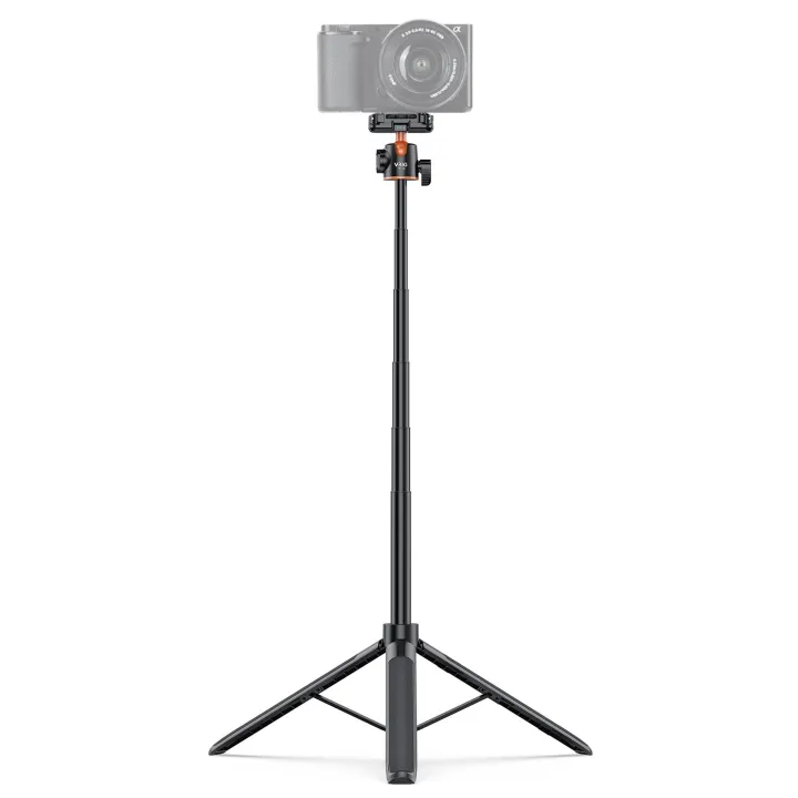 VRIG%20TP-16%20Extendable%20Phone%20Tripod,%2057.1%20Inch%20Camera%20Tripod,%202%20in%201%20iPhone%20Tripod,%20360%20Degree%20Rotation,%20Compact%20Lightweight,%20Three%20Legs%20Camera/Camera%20Tripod%20-%20Image%202