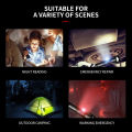 10000000lm most powerful LED flashlight xhp999 high power torch light rechargeable tactical flashlight 18650 USB camping lampcob.