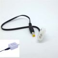 new PC 4PIN Molex 5.5mm x 2.1mm DC Power cable cord adapter 12V/2A for RGB control box LED. 