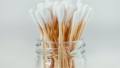 100pcs Wood Stick Double-Ended Cotton Swab buds. 