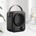 Small Electric Heater Fast Heating Portable 2 Speeds Settings Small Space Heater for Office Living. 