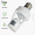 E27 Led Light Bulb Holder Infrared Pir Motion Sensor Socket Switch 110/220v For Families Offices. 