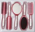 Exclusive Salon Fashion Hair Brush, Mirror & Comb Set Of 5. 