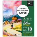 PaperTree Artist Watercolor Paper 250GSM Pack of 10 Sheets 7.25×11 Inch. 