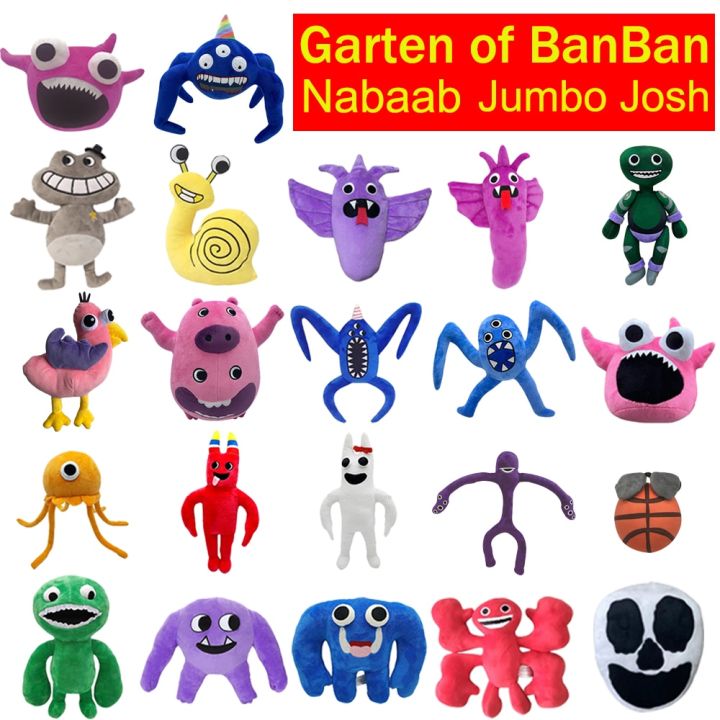 6-22PCS Garten of Banban Nabaab Plush Horror Game Rainbow Friends Chapter 2 Cartoon Character Soft Comfortable Doll Kid Toy Gift