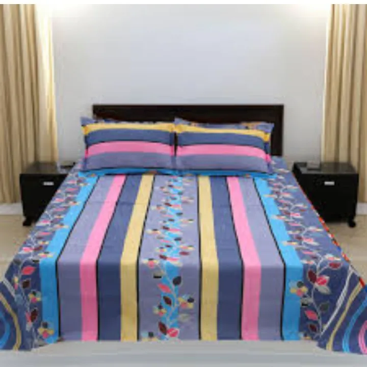 double%20king-size%20bedspread%20in%20various%20printed%20colors/%20Double%20King%20Size%20(7%20x%207.8%20Feet)%20Cotton%20Red%20Color%20Flat%20Type%20Hand%20Washable%20Bed%20Sheet%20Set%20With%20Matching%202%20Pillow%20Covers%20-%20Image%205