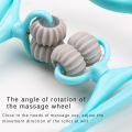 Neck Massager Therapy Neck and Shoulder Dual Trigger Point Roller Self-Massage Tool Relieve Hand Pressure Deep Massage.