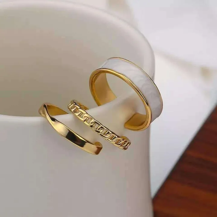 Fashion%203%20Pcs%20Adjustable%20Trendy%20Style%20Finger%20Ring%20Set%20for%20Women%20New%20Collection%20Gifts%20Rings%20Set%20Open%20Ring%20for%20Women%20Simple%20-%20Image%204