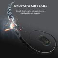 Delux M700A Lightweight RGB Gaming Mouse 67g 7200DPI 1000Hz Ergonomic Mice with Ultra Weave Cable For Computer Gamer. 