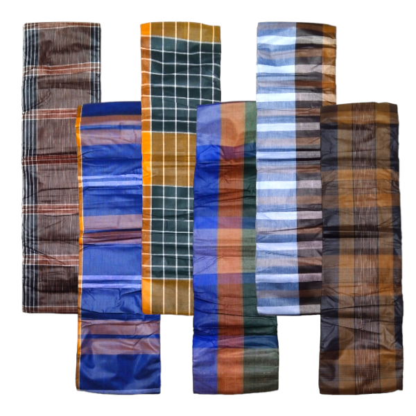 "Men's Traditional 5 Hand Kushtia Cotton Lungi - Multicolor Pyre, Stylish Design | Bulk Discounts Available | Buy on Daraz"
