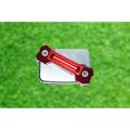 Front Brake Fluid Reservoir Cover Cap For Motorcycle. CNC Alloy Universal Model Red.