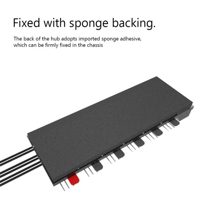 JEYI%204-pin%20PWM%20Cooling%20Fans%20HUB%20Cooler%20Splitter%20Extension%20Adapter%20Motherboard%20CPU%20Fan%20Controller%205*ARGB%20Interface%20-%20Image%205