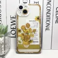 Van Gogh Sunflowers The Starry Night Art Aesthetic Phone Case For iPhone 15 14 13 12 11 Pro Max Mini X XR SE 8 Plus Soft Cover. 