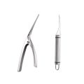 【hot】 2Pcs Stainless Steel Seafood Tools Shrimp Peeler Prawn Line Cutter Cleaning Shrimp Line Cutter Shell Remover Kitchen Accessories.