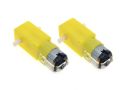 DC TT Geared Motor - Dual Shaft (2 Pieces).