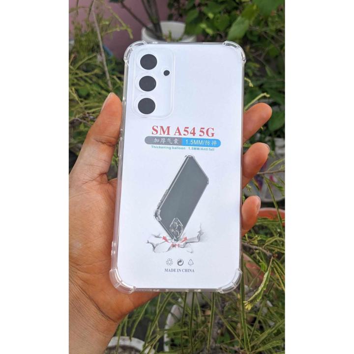 For Samsung Galaxy A54 5G Case Slim Fit Soft Clear TPU Shockproof Shell Protective Cover For Samsung A54  Case Transparent - Phone - Camera