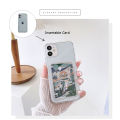 For VIVO V30E 5G Case Transparent silicone change wallet photo clip Lens Protection for vivo V30E Back Cover.