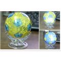 【Crazy Womonan】77PCS 3D Puzzle Football Jigsaw DIY Assembly Soccer Crystal Model Toy DIY Model Crystal Brain Teaser Decoration. 
