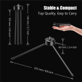 ZOROOM 2X Mini Metal Tripod, Desktop Tripod with 1/4 Inch Screws, Suitable for Projectors and All Cameras. 