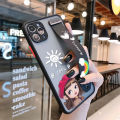 UCUC for OPPO A37 Wrist Strap Case Lovely Cartoon Red Hat Girl Wristband Printing Cover Shockproof Frosted Phone Case. 