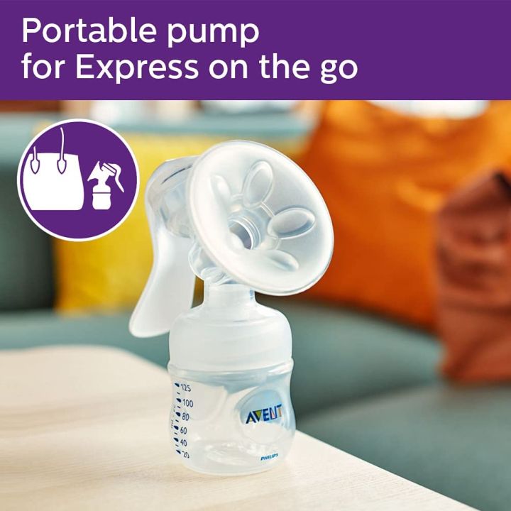 Philips%20Avent%20BPA%20Free%20Comfort%20Manual%20Breast%20Pump,%20soft%20petal%20shape%20massage%20cushions%20for%20easy%20expression%20Scf330/20%20-%20Image%205