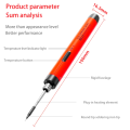 Portable Soldering Iron USB Rechargeable,3 Speed Adjustable. 