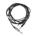 3.5mm Port Headset Audio Cable Cord Upgrade Replacement For SOL Republic Black.