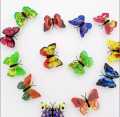 5 PCS Two -layer Colorful luminous butterfly small night lamp flash simulation butterfly lamp Encounter.