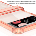 【Hot item】 HODON Full Protective Hinge Phone Cases For Galaxy Z Filp 7 Z Flip6 Z Flip 5 5G ZFlip 4 ZFlip3 Fllip5 Case Colorful Transparent Shockproof Hard Back Cover. 
