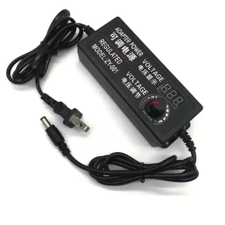 Adjustable Adapter with 3-24V 5A Screen Display Voltage Regulated Adatpor Power Supply