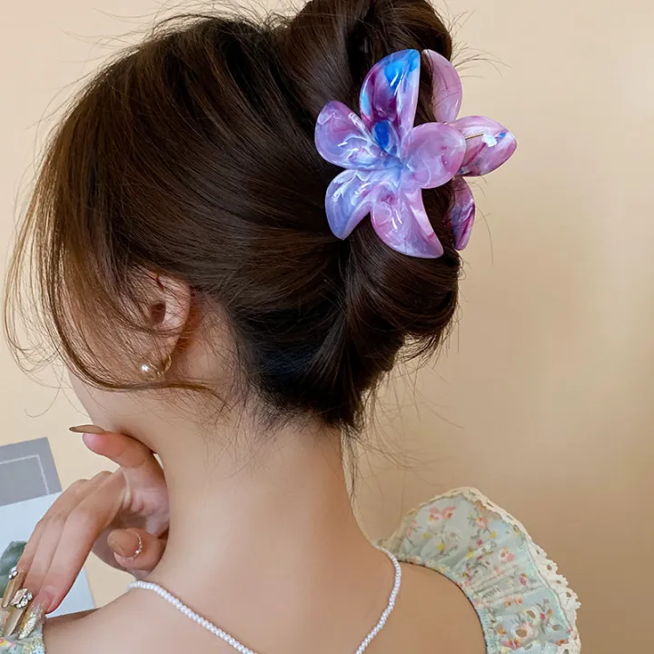Fashion%20Women%20Beach%20Vacation%20Bohemia%20Egg%20Flower%20Hair%20Clips%20Tie-dye%20Flower%20Large%20Hair%20Claw%20Hairpin%20Women%20Girls%20Accessories%20-%20Image%203