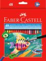 Faber-Castell Watercolor Long Pencils (incl. Brush) - 48 Pcs. 