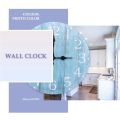 Wall Clock,10 Inch Teal Silent Non-Ticking Kitchen Clock Decor.