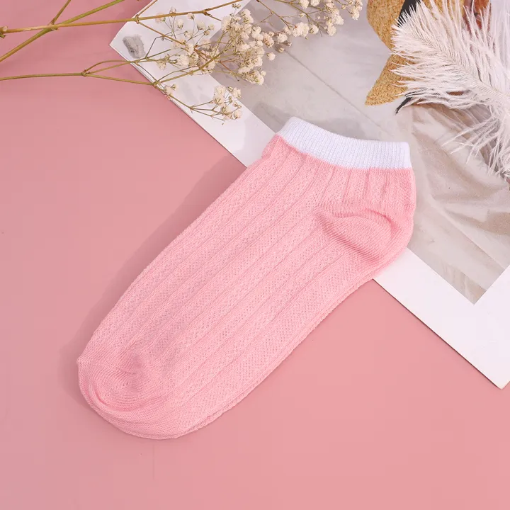 1/5pairs%20New%20Sweet%20Cute%20Macaron%20Color%20Invisible%20Casual%20Breathable%20Boat%20Socks%20For%20Women%20-%20Image%209