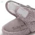 Newborn Baby Boys Girls Booties Winter House Slipper Crib Shoes for Baby Boys Girls Gray 13cm. 
