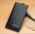 Jeep Black High quality Stylish mobile purs card holder carry Artificial Leather wallet for men. 