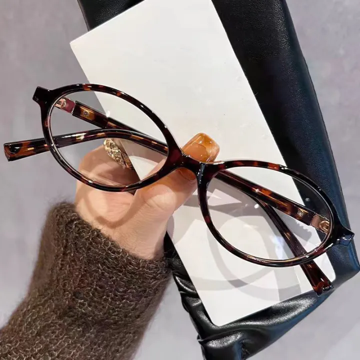 Enacolor%20Retro%20Leopard%20Print%20Ellipse%20Frame%20Glasses,%20Myopia%200-400%20Fashion%20Glasses,%20Women%20Small%20Face%20Anti-blue%20Light%20Glasses,%20Computer%20Anti-radiation%20Glasses,Unisex%20Comfort%20-%20Image%203