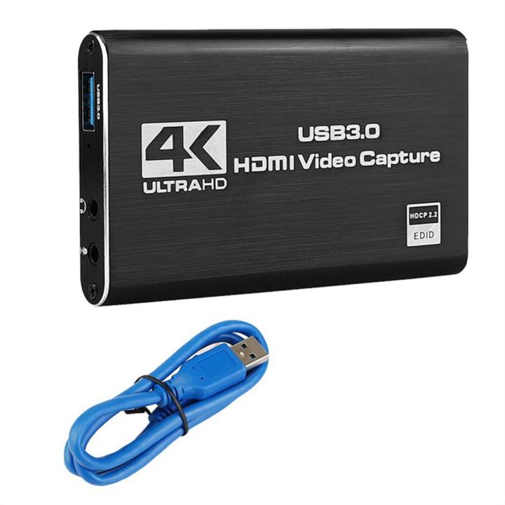 4K HD Video Capture Card 1080P 60Fps HD Camera Recording Box  HDMI-Compatible USB PC Live Capture Card Video Recorder