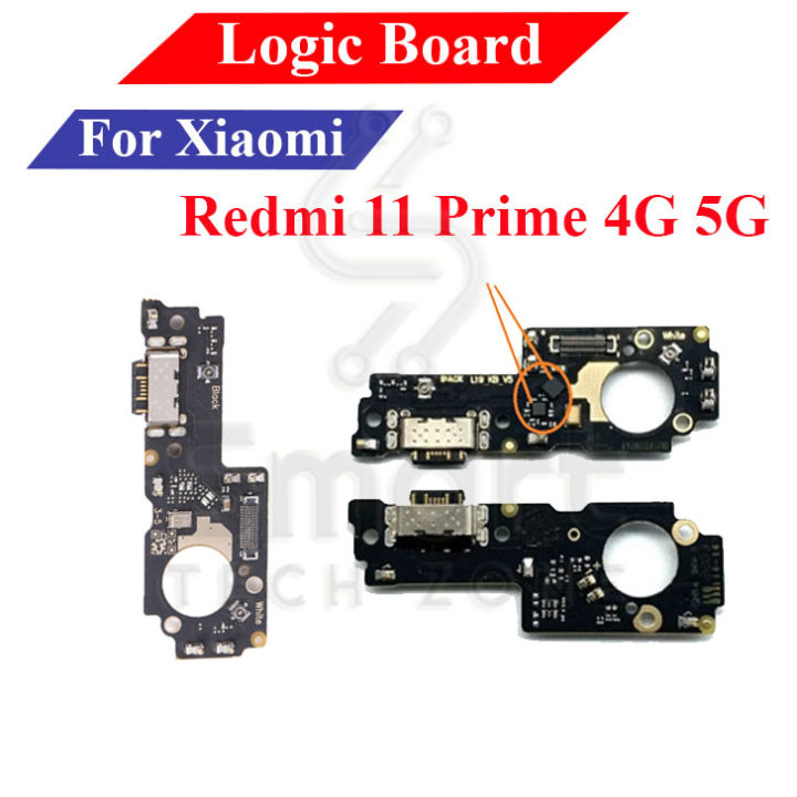 Charging Logic Board For Xiaomi Redmi 11 Prime 4G 5G Charging Port USB Plug PCB Dock Connector Spare parts