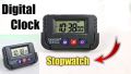 Taksun TS 613A Digital Table Clock with Calendar Display Stopwatch and Car Mount Option.
