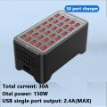 Multi-port USB Charger Hub Universal wall desktop Station 10 15 20 25 30 Ports Fast Charging Wall Charger for iPad Phone Tablet. 