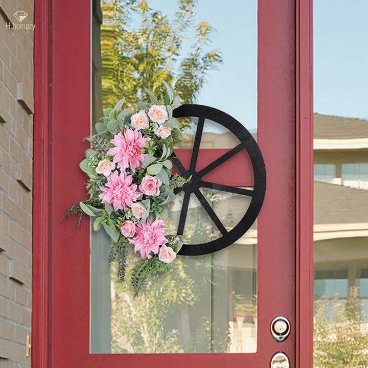 New%20Year%20Wreath%20Spring%20Front%20Door%20Wreath%2043x42cm%20Decoration%20for%20Fireplaces%20-%20Image%204