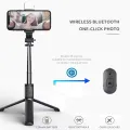 R1s Adjustable 4 in 1 Multifunctional Monopod Selfie Stick & Tripod with Selfie Light & Wireless Bluetooth Remote Control - Selfie Stick & Tripod. 