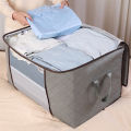 Clothes Quilt Blanket Storage Bag Foldable Zipper Box Non-Woven Organizer - Router Stand.