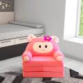 Kids Armchair Slipcover Foldable Washable for Home Bedroom. 