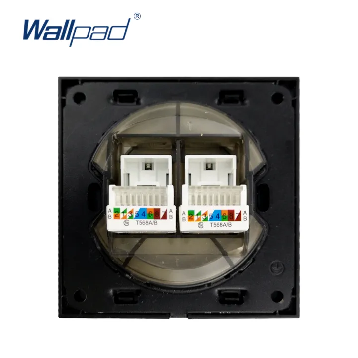 Wallpad%20L6%20Double%202%20x%20PC%20Data%20CAT6%20Ethernet%20Computer%20Wall%20Socket%20RJ45%20Wiring%20Outlet%20Brushed%20Aluminum%20Black%20Satin%20Metal%20-%20Image%204